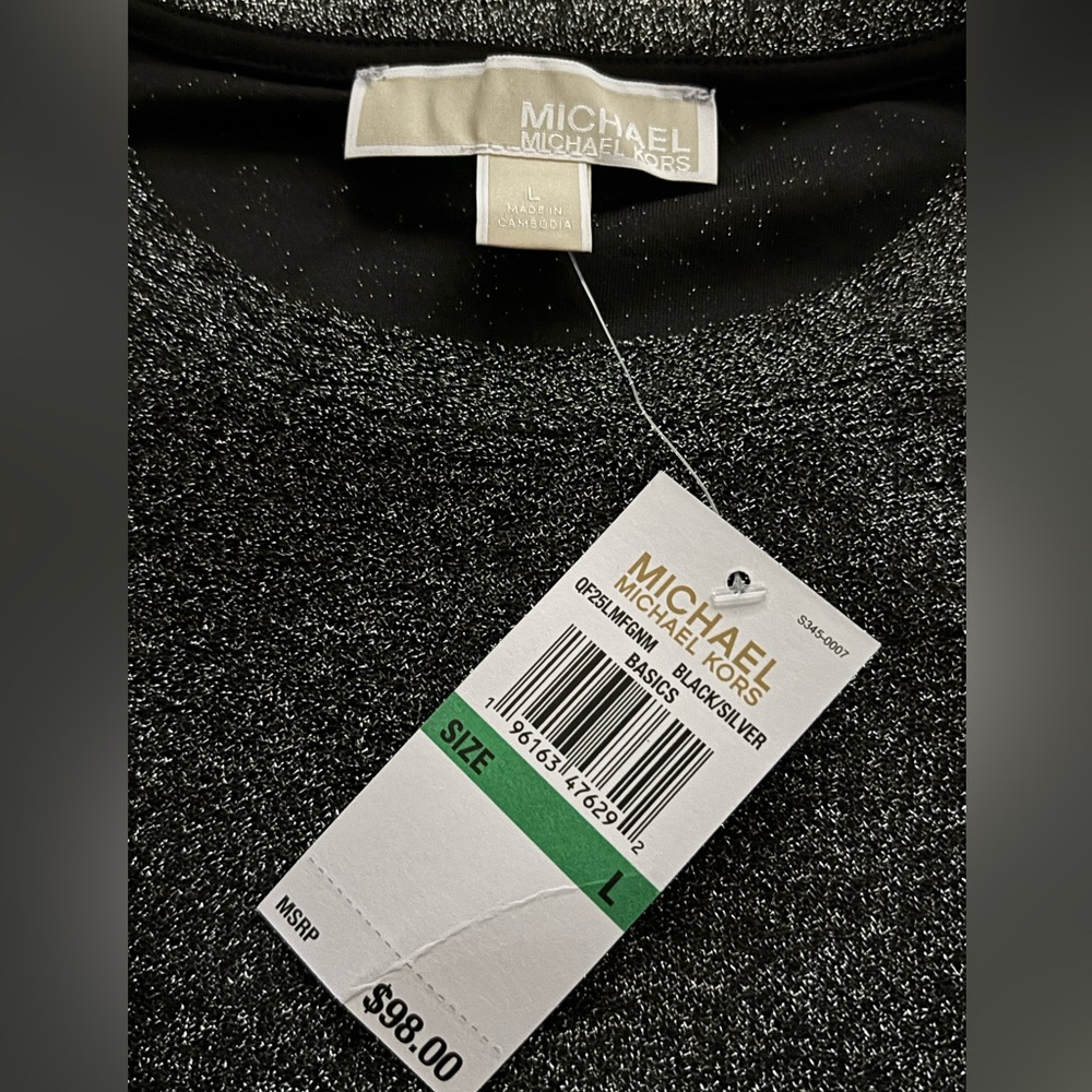 Michael Kors Black And Silver Sweater - Picture 2 of 3